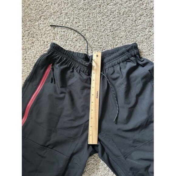 Bench Women Black Atheisure Pockets Logo Casual Shorts Size Medium Elastic Wasit - Picture 10 of 16